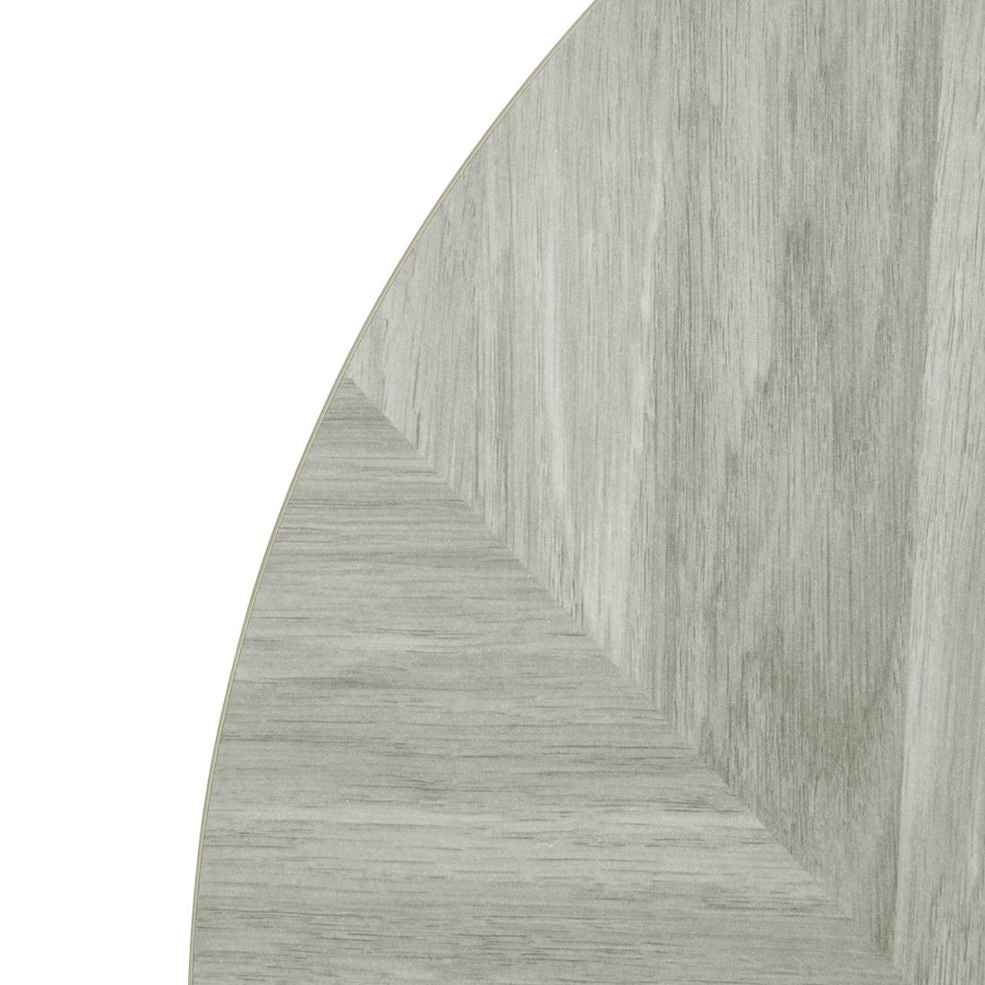 Bolero Pre-Drilled Round Table Top Chevron Design 600mm - Image 3