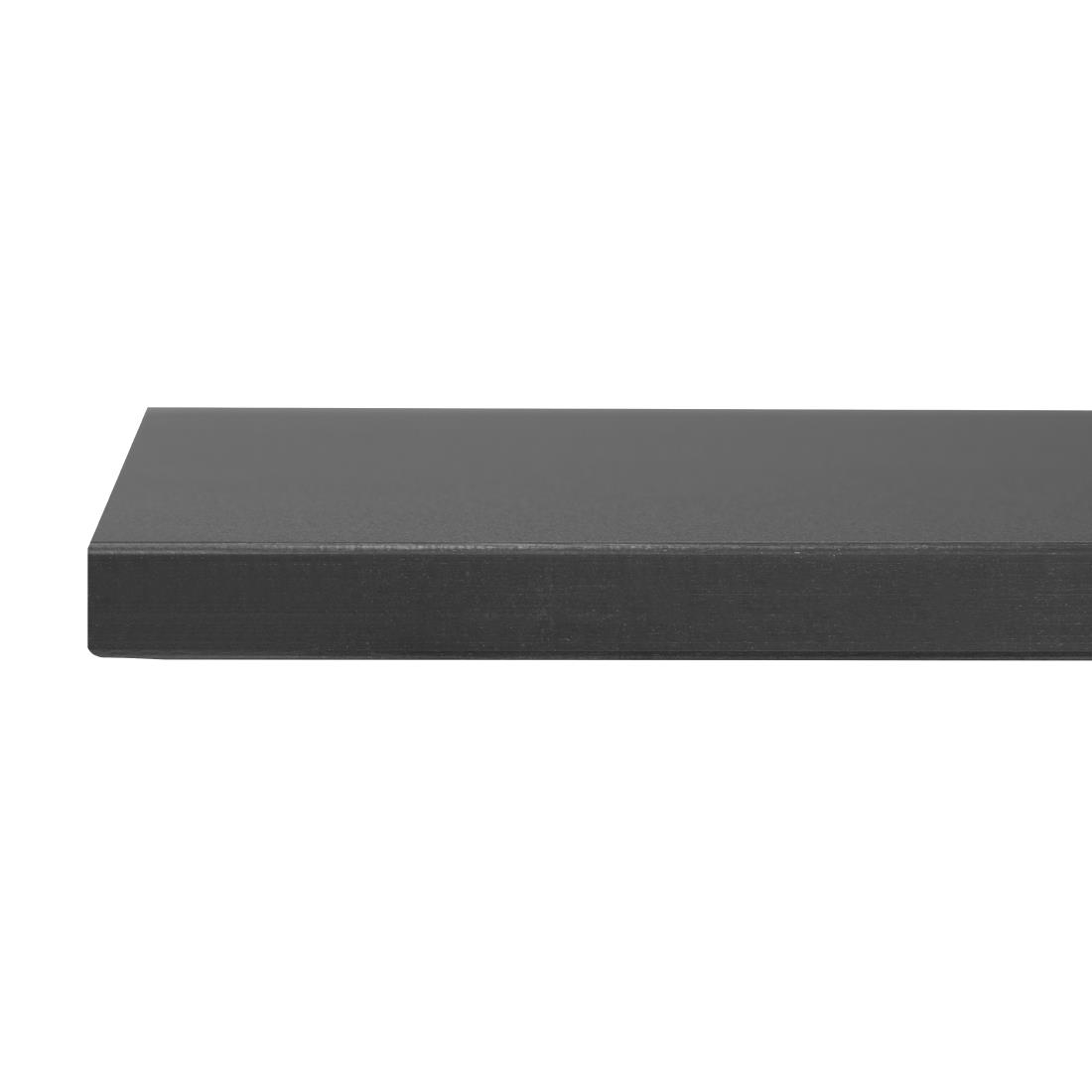 Bolero Matte Black Square Outdoor Table Top 700mm - Image 3