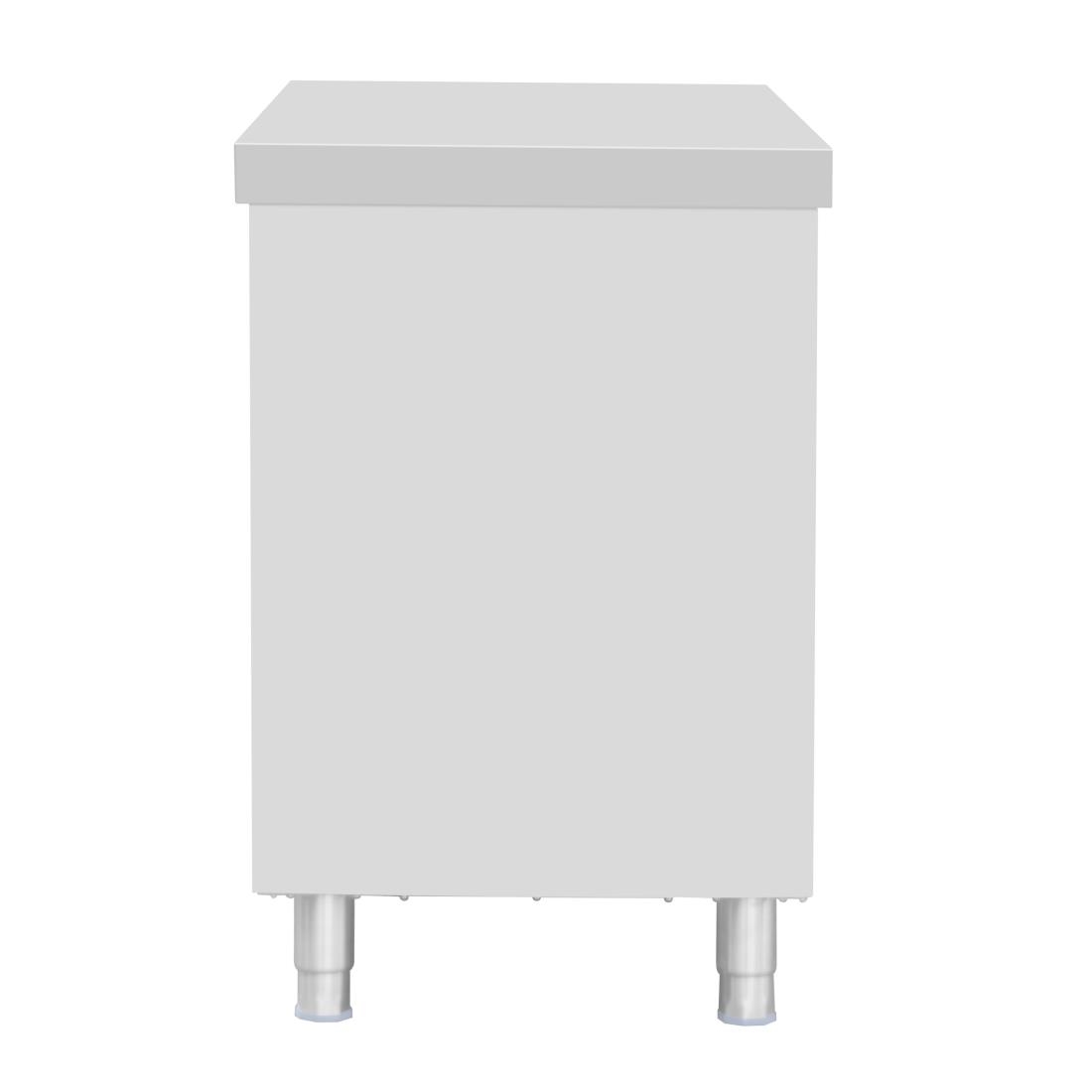 Vogue Standing Floor Cupboard Stainless Steel 900x1800x600mm - Image 4