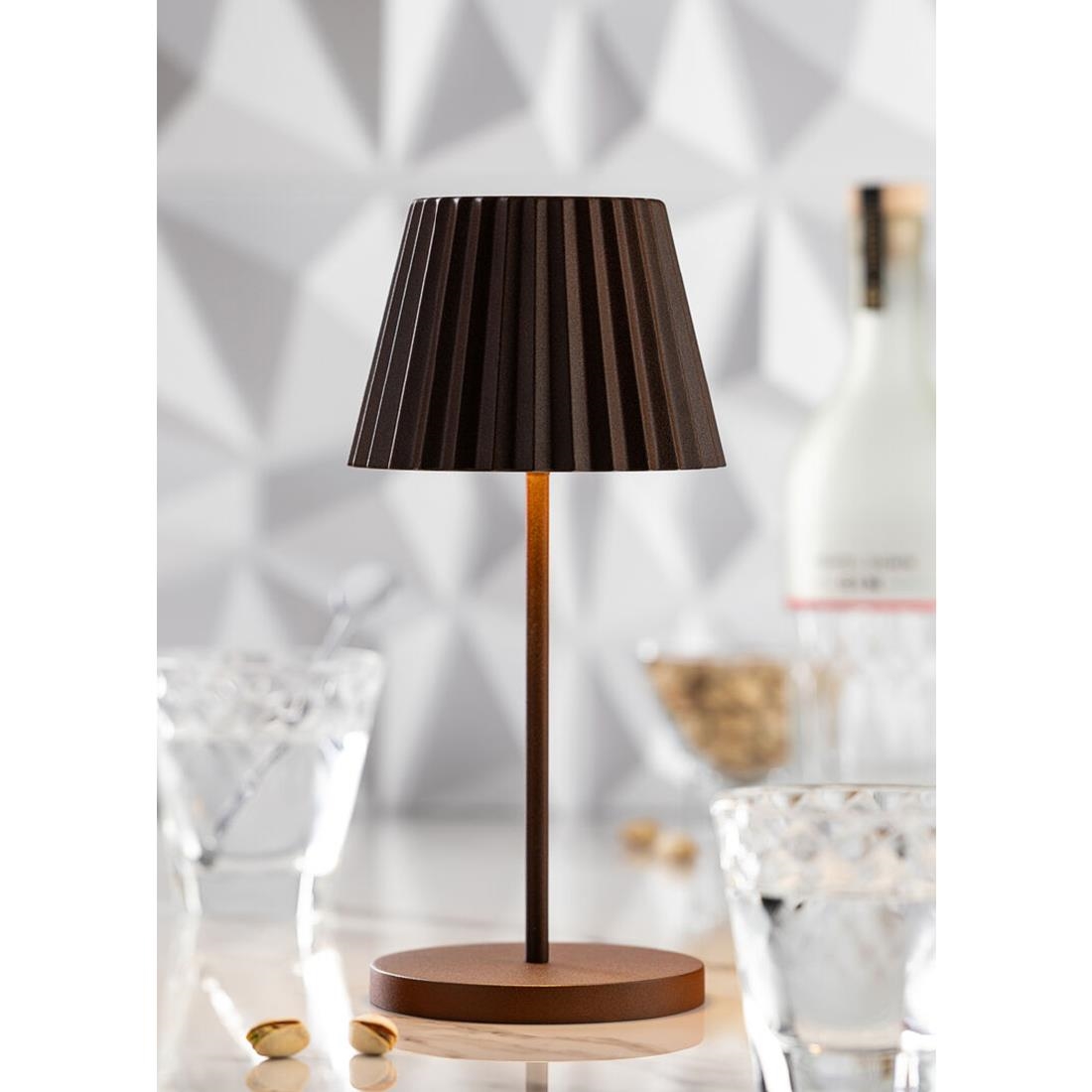 Utopia Dominica LED Cordless Table Lamp 260mm Cocoa (6 Pack) - Image 2