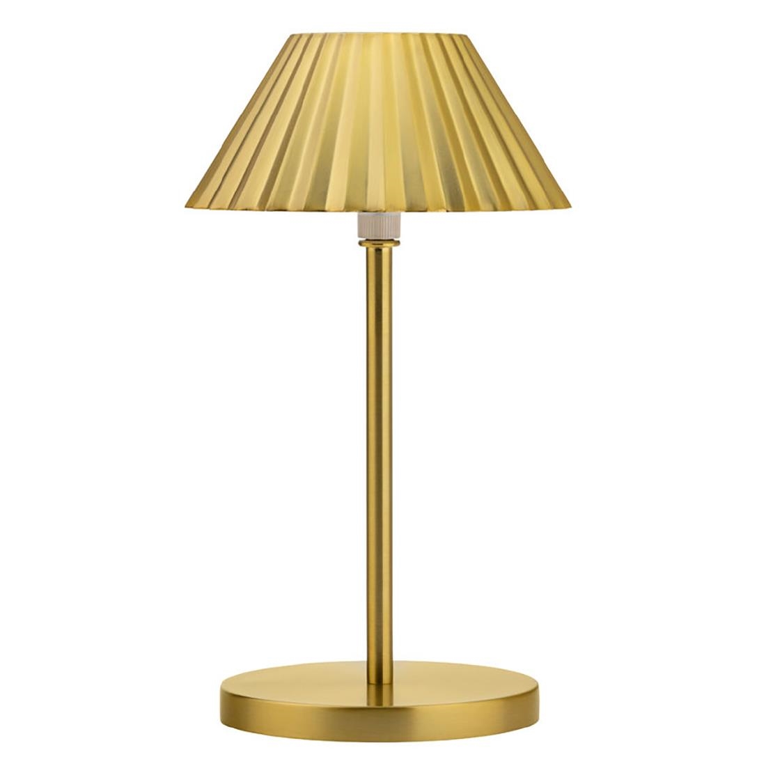 Utopia Aruba LED Cordless Table Lamp 230mm Brushed Gold (6 Pack)