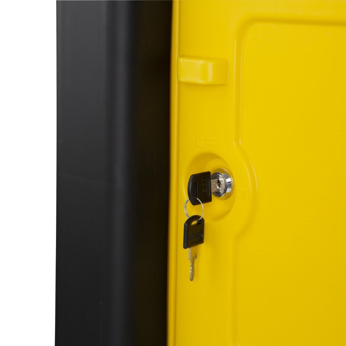 Jantex Cleaning Trolley Black with Lockable Cabinet - Image 4