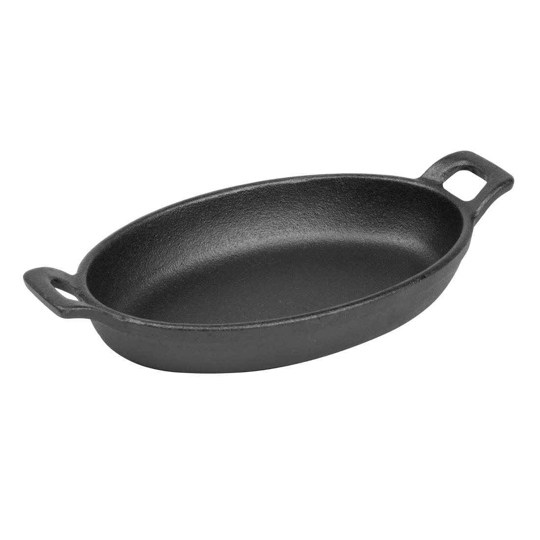 Olympia Cast Iron Oval Eared Dish 180x120mm - Image 2