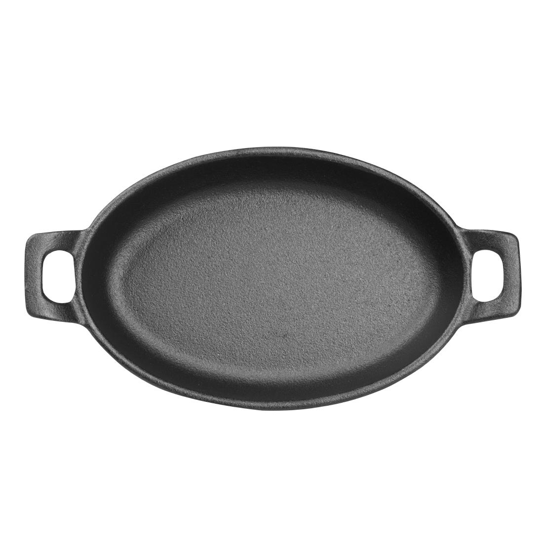 Olympia Cast Iron Oval Eared Dish 180x120mm - Image 3