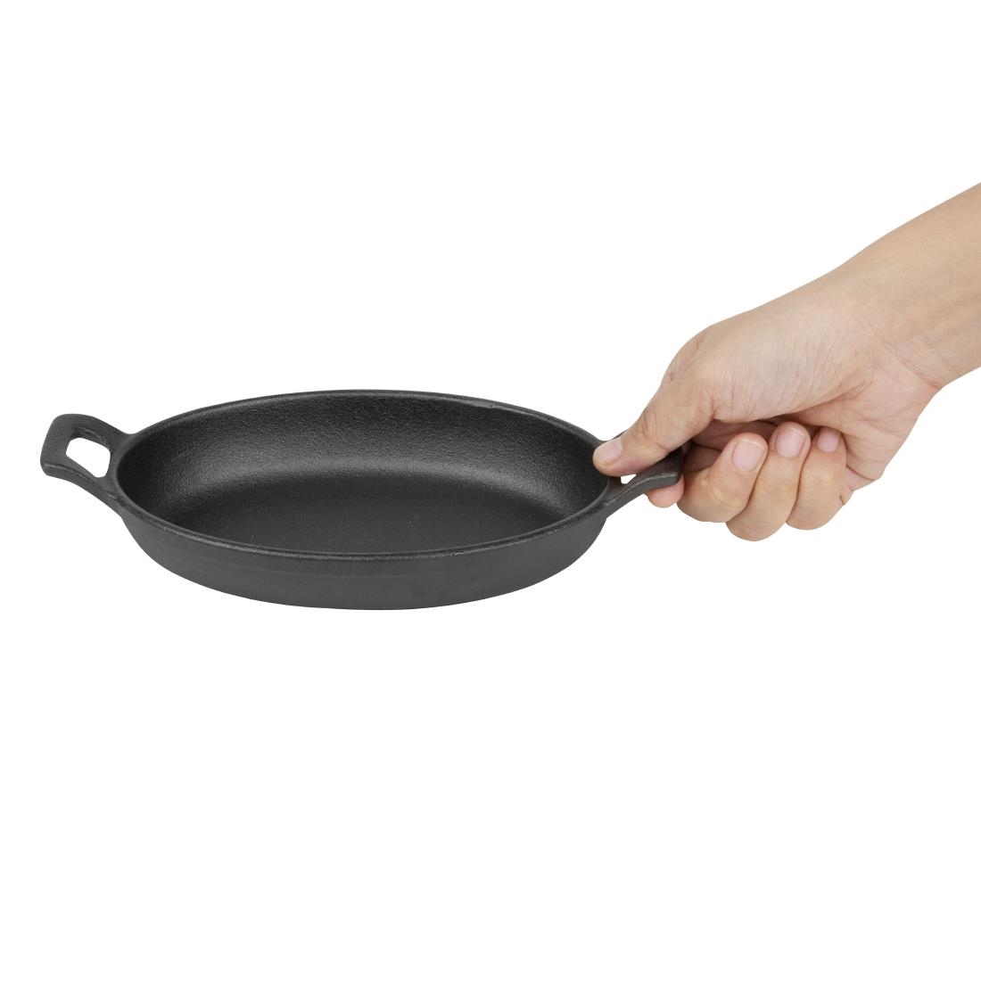 Olympia Cast Iron Oval Eared Dish 180x120mm - Image 5