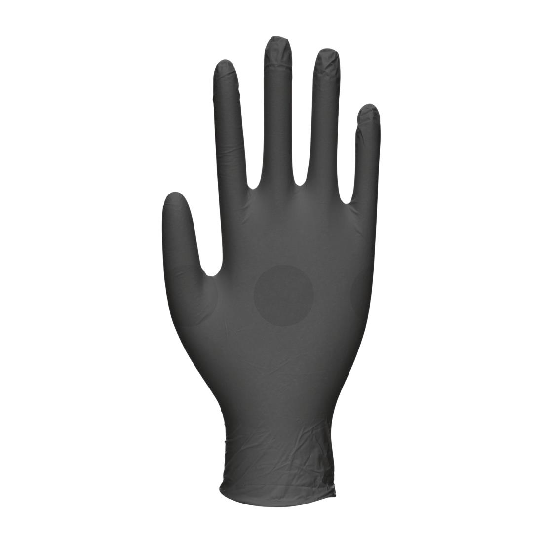 Biotouch Single Use Glove Black Nitrile Powder Free Size Large (100 Pack)