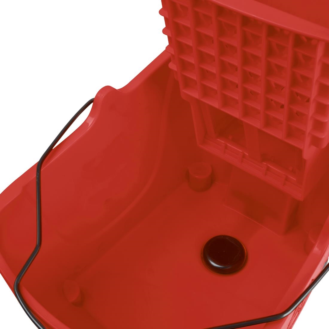 Jantex 30ltr Mop Bucket with Foot Pedal release - Red - Image 4