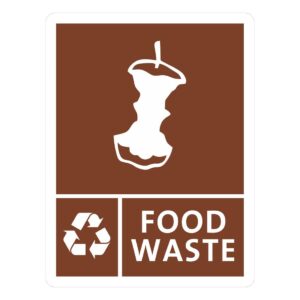 Jantex Slim Bin Food Waste Label