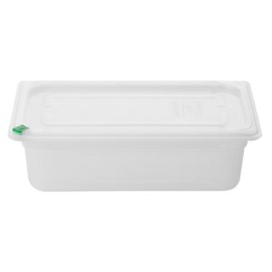 Hygiplas Click PP GN Container 1/3 with Lid & 7 Colour Clips 100mm 3.6Ltr (4 Pack)