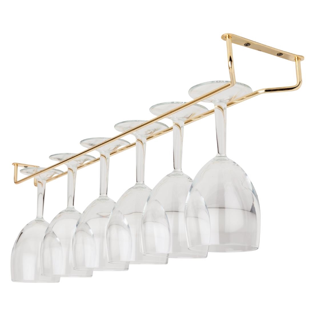 Beaumont Brass Wine Glass Rack 609mm - Image 2