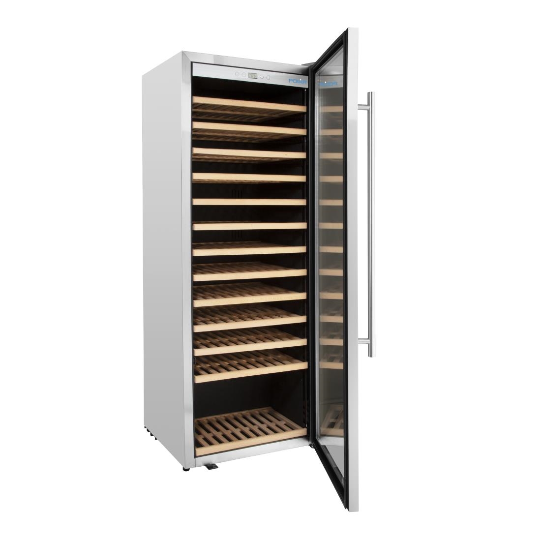 Polar G-Series Single Zone Wine Fridge Stainless Steel 118 bottles - Image 3