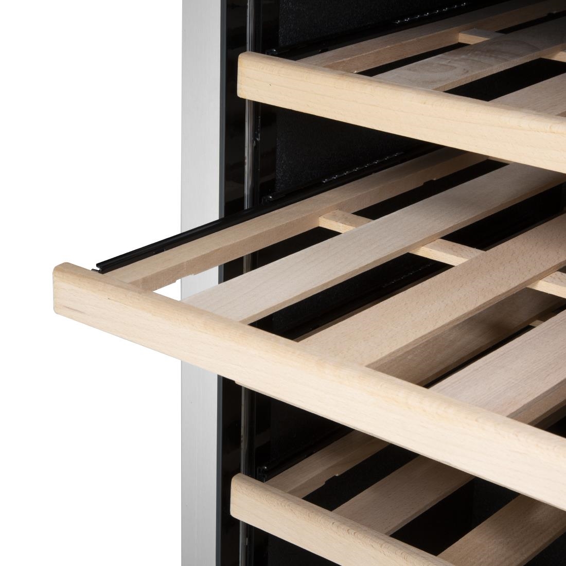 Polar G-Series Single Zone Wine Fridge Stainless Steel 118 bottles - Image 5