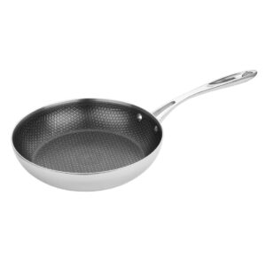 Vogue Tri-Shield Stainless Steel Frying Pan with Clad Coating 24cm