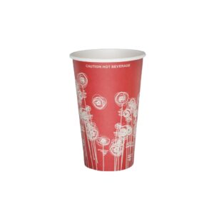 4 Aces Paper Vending Cups Swirl Design 340ml (1000 Pack)