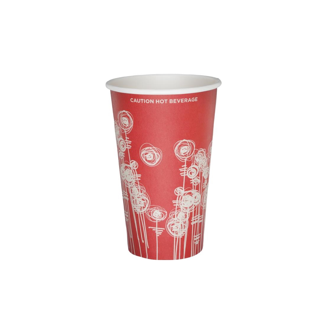 4 Aces Paper Vending Cups Swirl Design 340ml (1000 Pack)