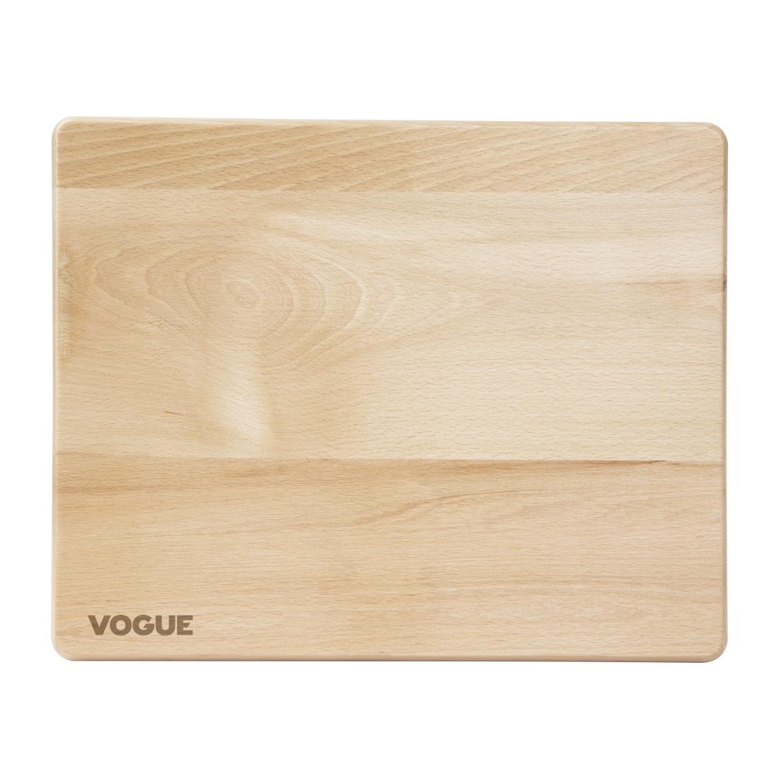 Vogue Beech Chopping Board Medium 380x305x30mm - Image 2