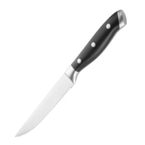 Olympia Premium Riveted Steak Knives with Black ABS Handles (6 Pack)