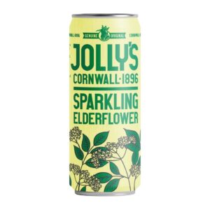 Jolly's Cornish Sparkling Elderflower Cans 250ml (24 Pack)