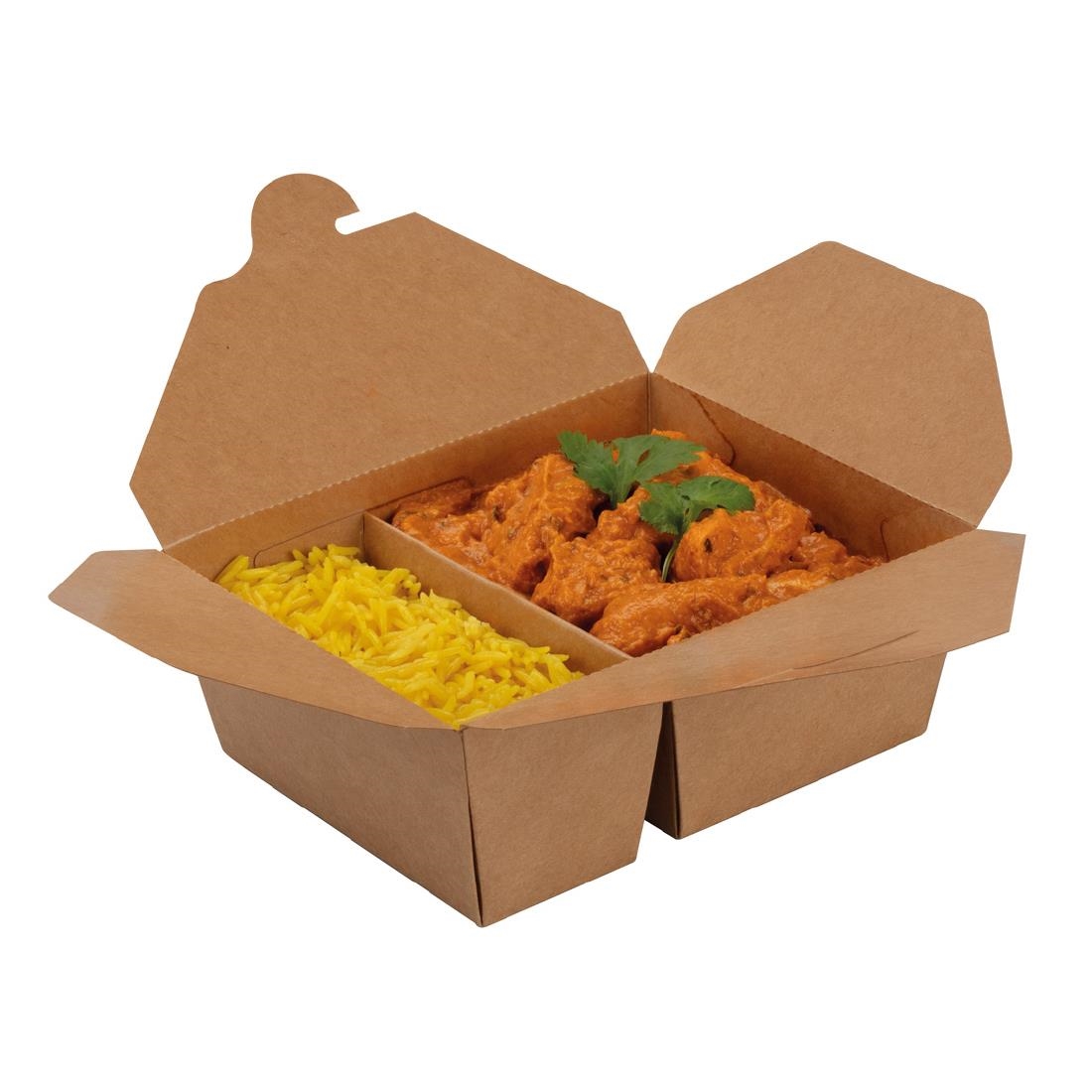 Colpac Two Compartment Food Container Medium 380/670ml (200 Pack) - Image 2