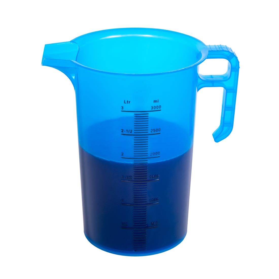 Pro-Measures Polypropylene Measuring Jug Blue 3Ltr - Image 2
