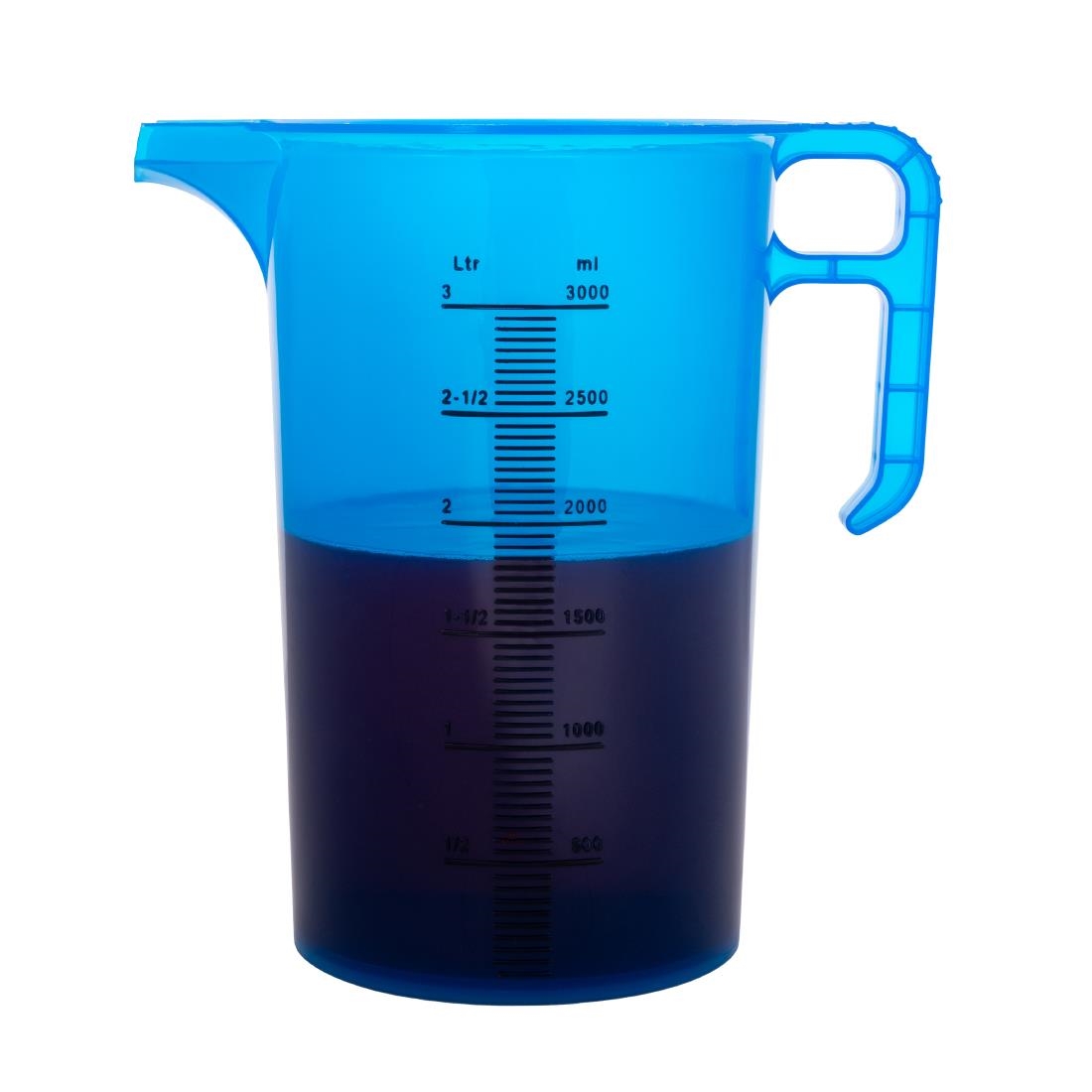 Pro-Measures Polypropylene Measuring Jug Blue 3Ltr - Image 3