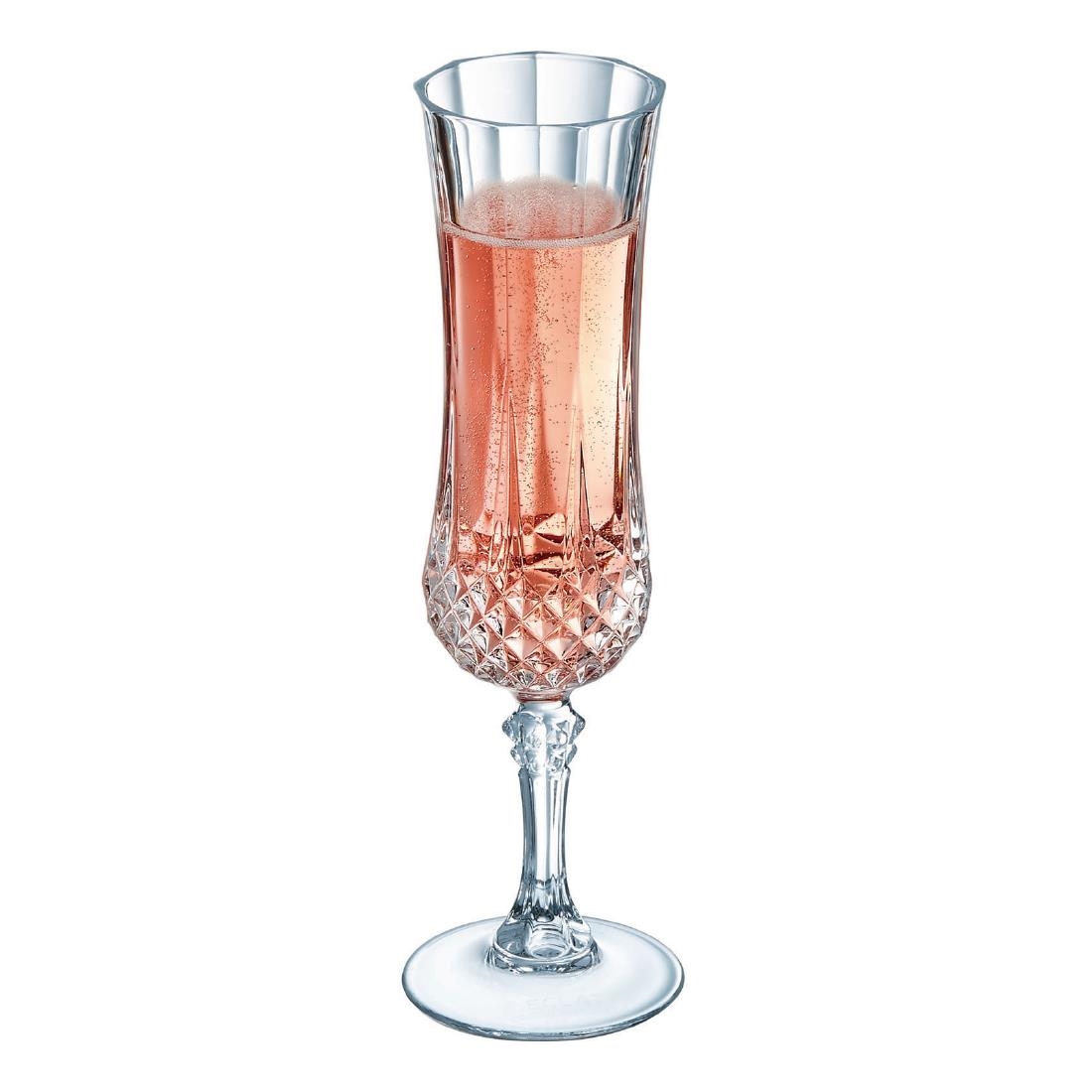 Arcoroc West Loop Flutes Glasses 120ml (12 Pack) - Image 2
