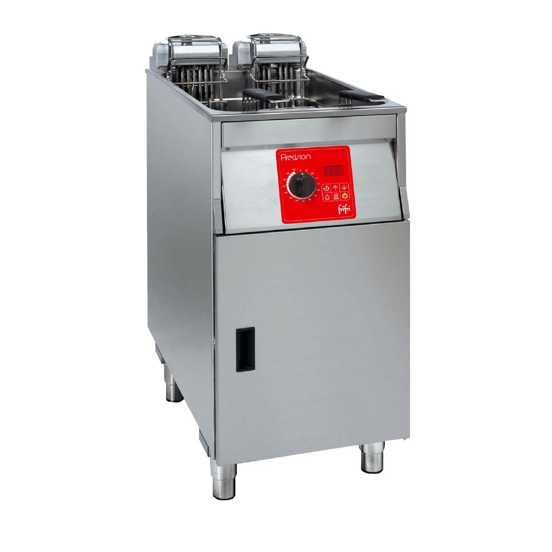 FriFri Precision 412 Electric Free-Standing Single Tank Fryer 2 Baskets 15kW - Three Phase