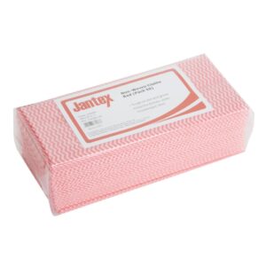 Jantex Non-Woven Cloths Red (50 Pack)