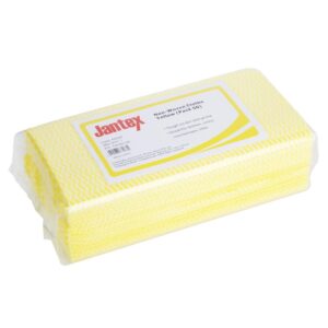 Jantex Non-Woven Cloths Yellow (50 Pack)