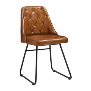 Harland Side Chair Leather Bruciato (2 Pack)