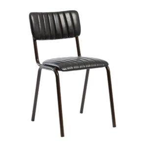 Tavo Stacking Side Chair Vintage Black (2 Pack)