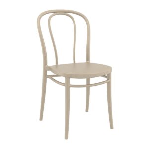 Victor Side Chair Taupe (2 Pack)