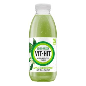 VITHIT Lean & Green Apple & Elderflower Vitamin Water 500ml (12 Pack)