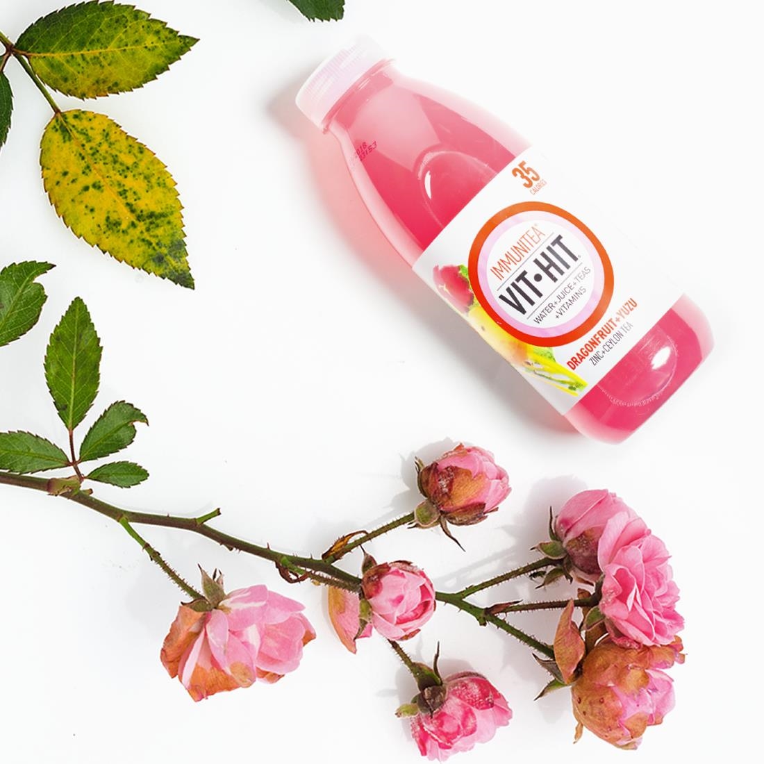 VITHIT Immunitea Dragonfruit & Yuzu Vitamin Water 500ml (12 Pack) - Image 2