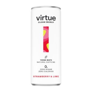 Virtue Yerba Mate - Strawberry & Lime 250ml (12 Pack)