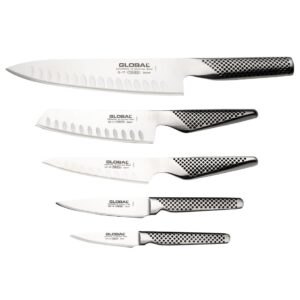 Global 5-Piece Knife Set with Block G-525/NB