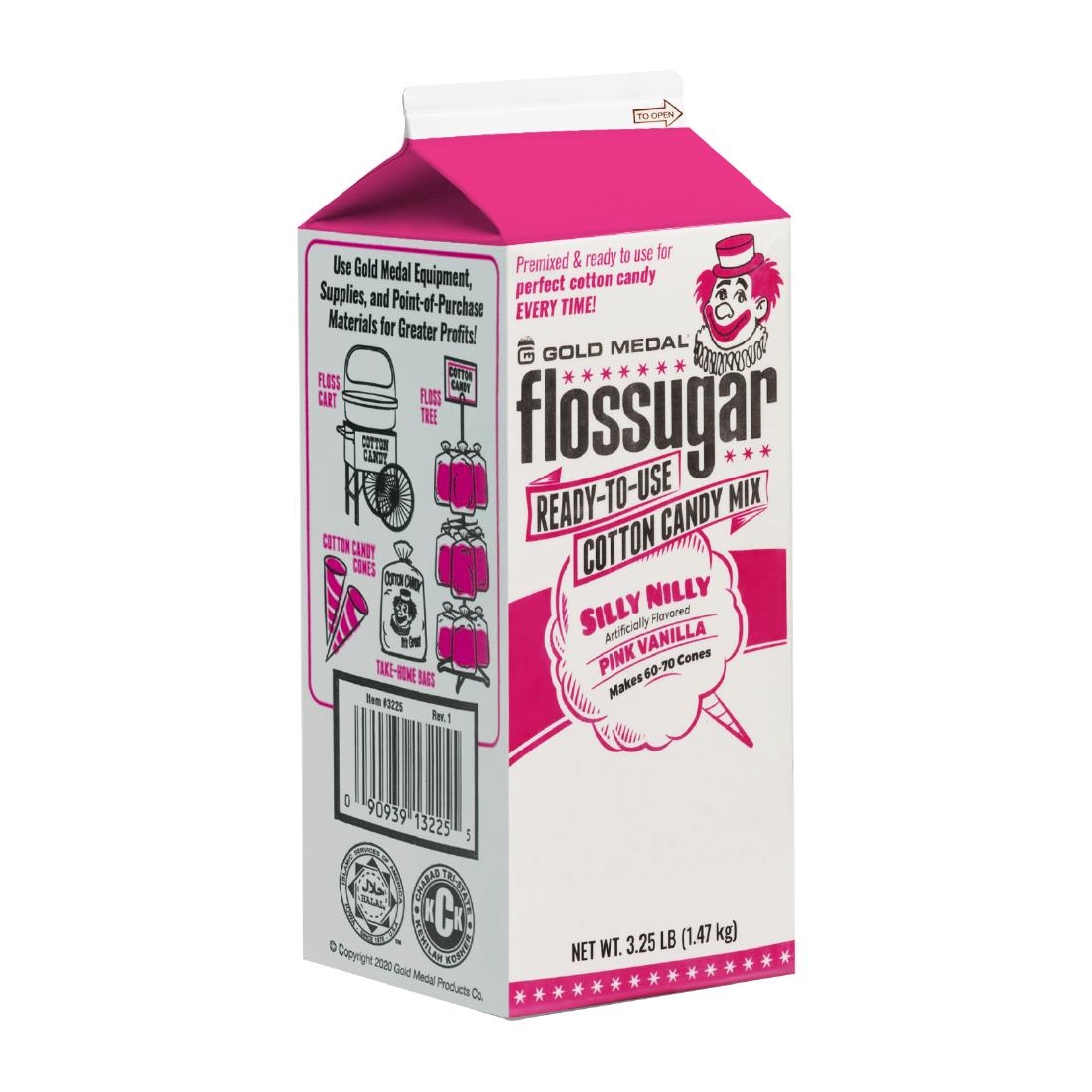 Flossugar Pink Vanilla Ready to Use Cotton Candy Mix 1.47kg - Image 3