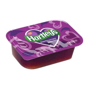 Hartley's Blackcurrant Jam 20g (100 Pack)