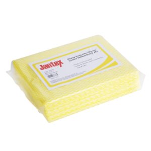 Jantex Heavy Duty Non-Woven Cloths Yellow (25 Pack)