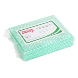 Jantex Heavy Duty Non-Woven Cloths Green (25 Pack)