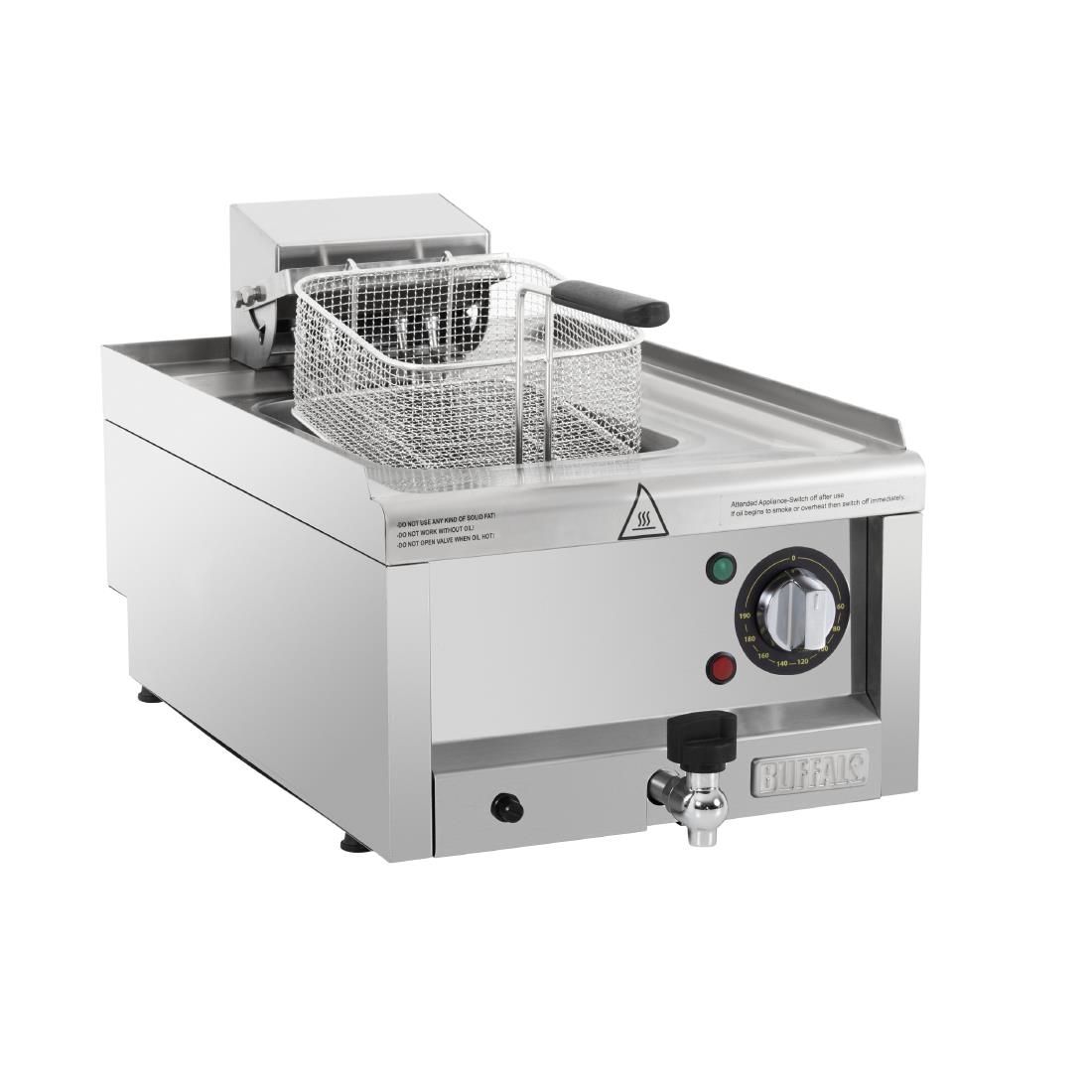 Buffalo 600 Series Single Tank Electric Fryer 8Ltr Single Phase