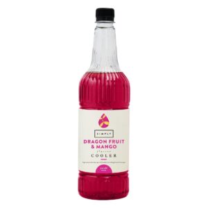 Simply Dragon Fruit & Mango Cooler Syrup 1Ltr