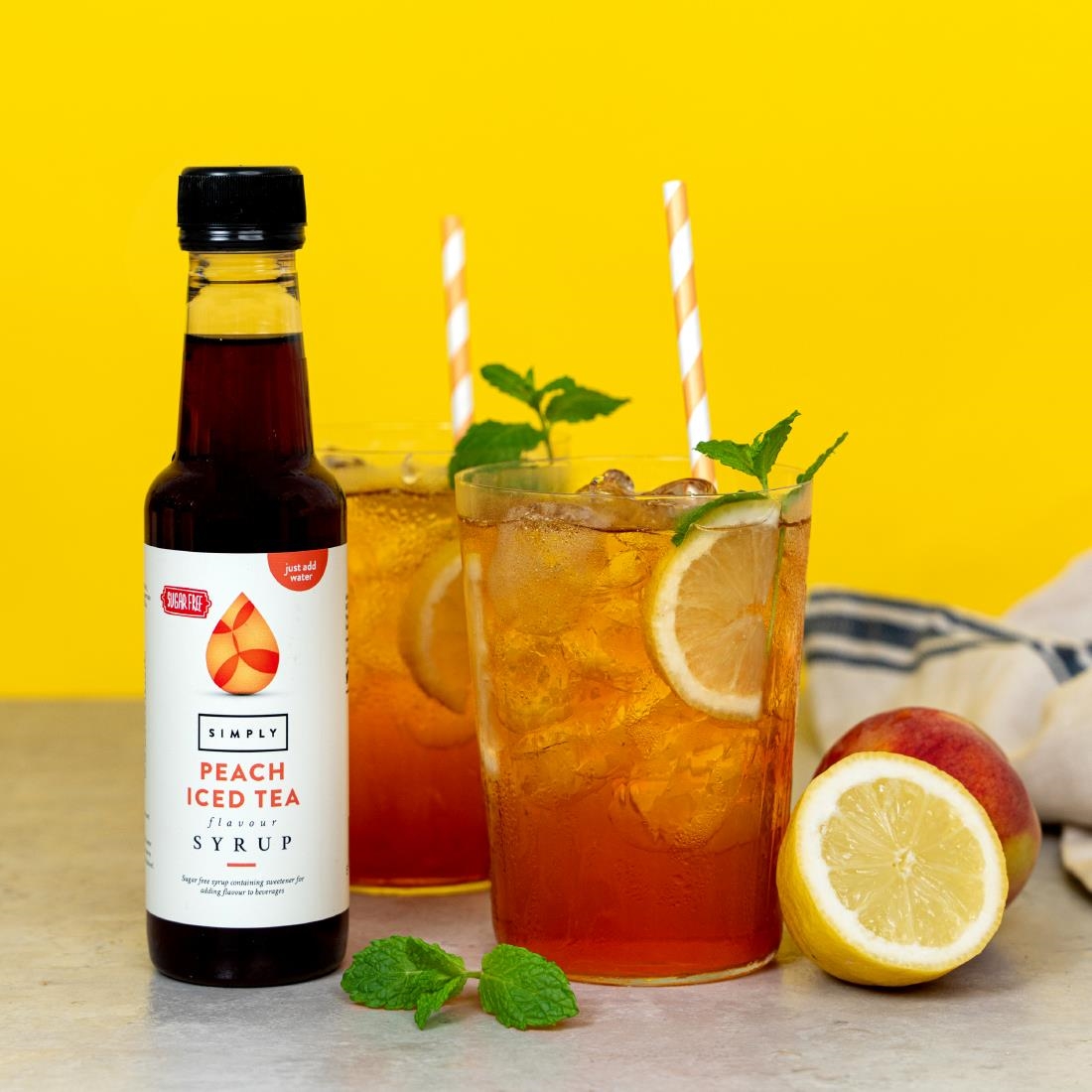 Simply Sugar-Free Peach Iced Tea Syrup 1Ltr - Image 4