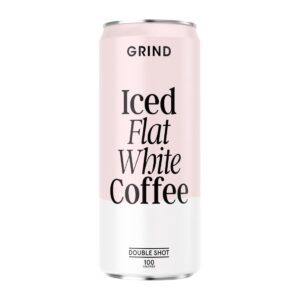 Grind Iced Flat White Coffee Cans 250ml (8 Pack)