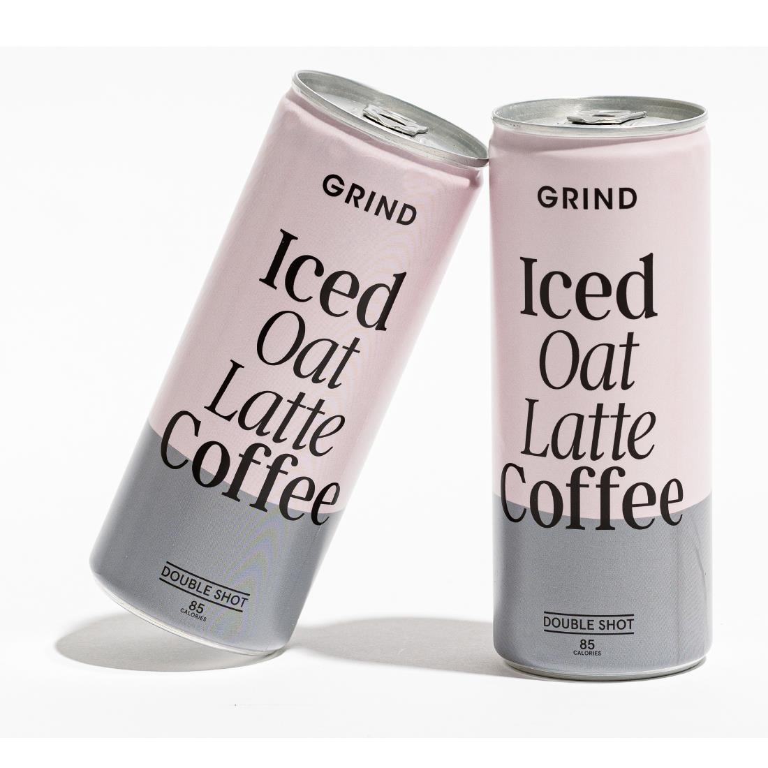 Grind Iced Oat Latte Coffee Cans 250ml (8 Pack) - Image 4