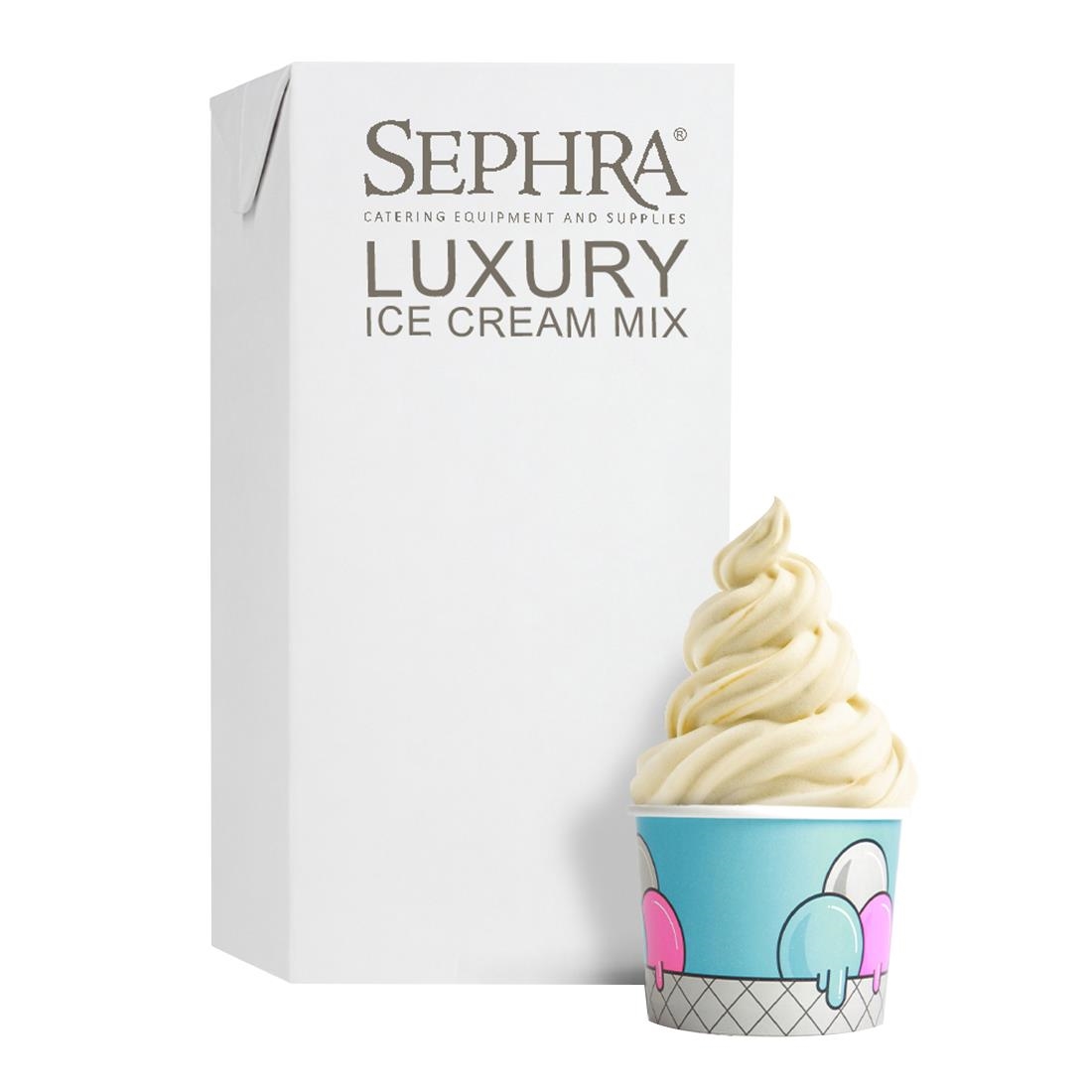 Sephra Luxury Soft Serve Ice Cream Mix 1Ltr (12 Pack)