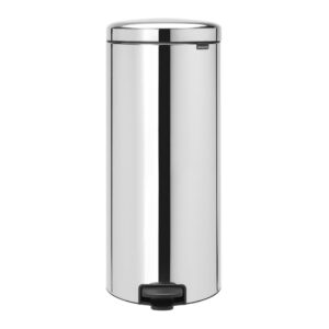Brabantia NewIcon Pedal Bin Bucket Brilliant Steel 30Ltr