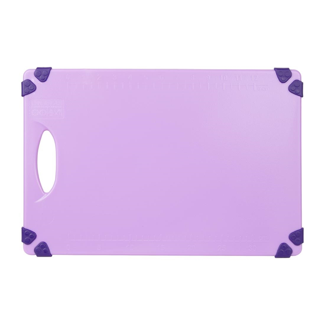 Hygiplas Commercial Grip Chopping Board Purple 458x306mm - Image 2