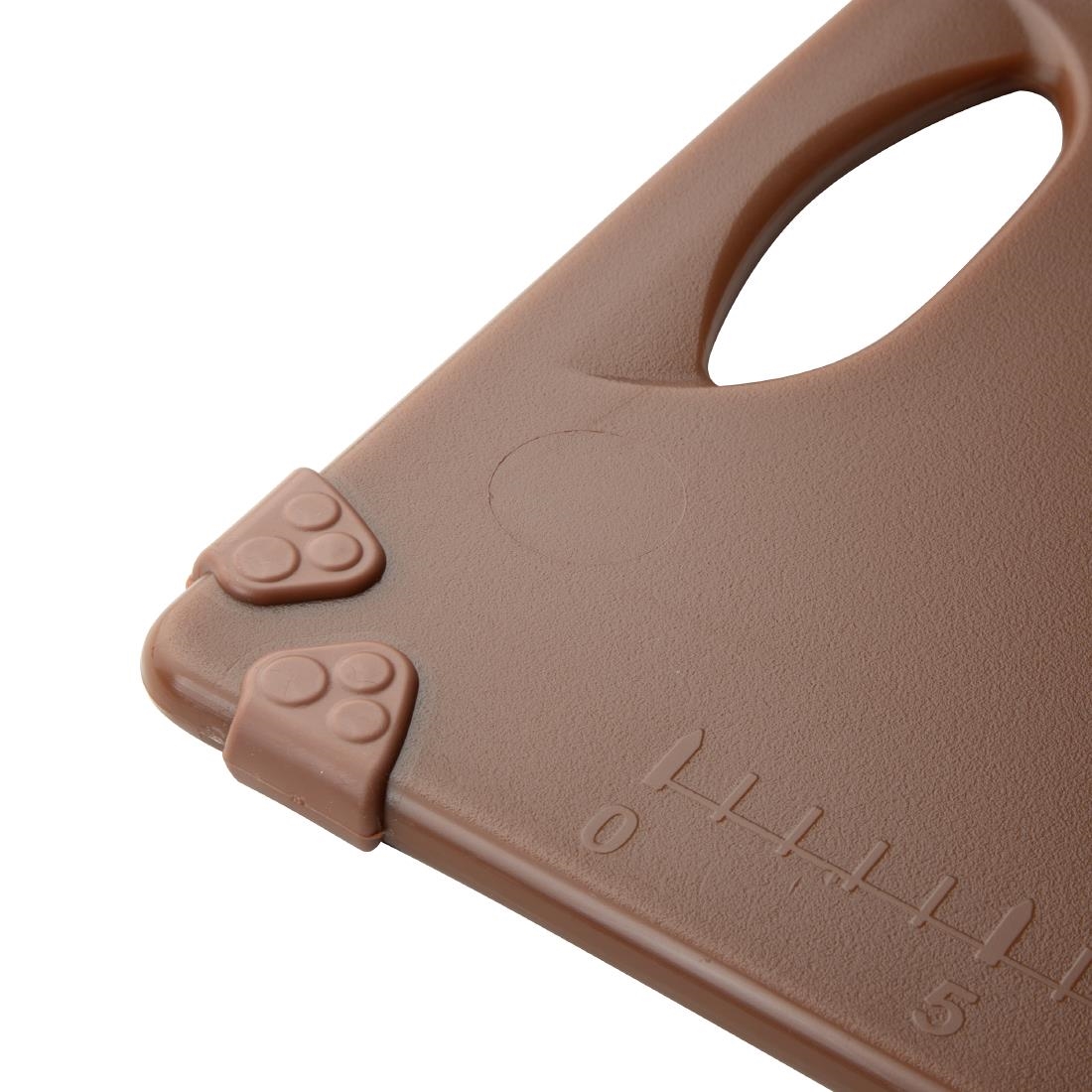 Hygiplas Commercial Grip Chopping Board Brown 458x306mm - Image 3