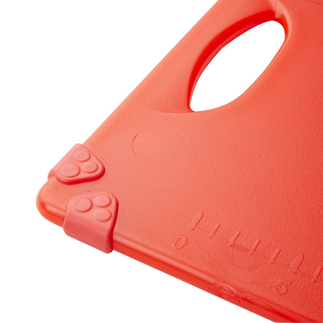 Hygiplas Commercial Grip Chopping Board Red 458x306mm - Image 3